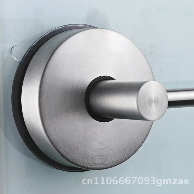 Portasciugamani da bagno in acciaio inossidabile Amazon, a ventosa senza foratura, barra singola per accessori da bagno