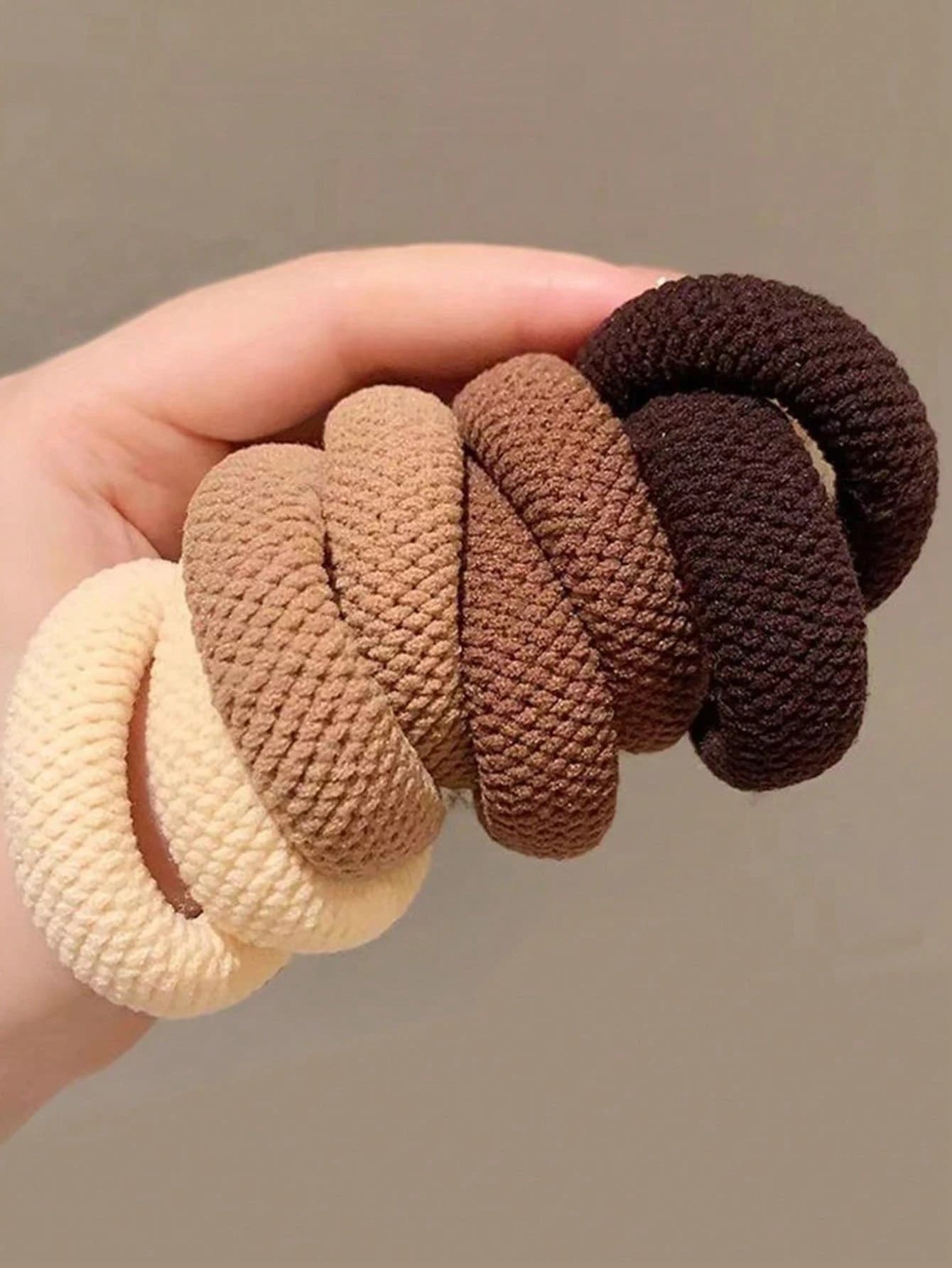 5/10 mixed colors with high elasticity thickened simple elastic versatile, delicate to the hair ( casual color) elastic for hair rope