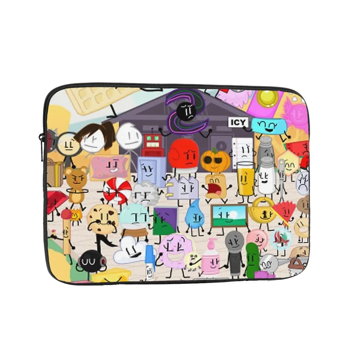 Oggetto-All-Stars Poster BFDI Custodia protettiva per laptop Borsa per notebook da 10 12 13 15 17 pollici Custodia antiurto per tablet