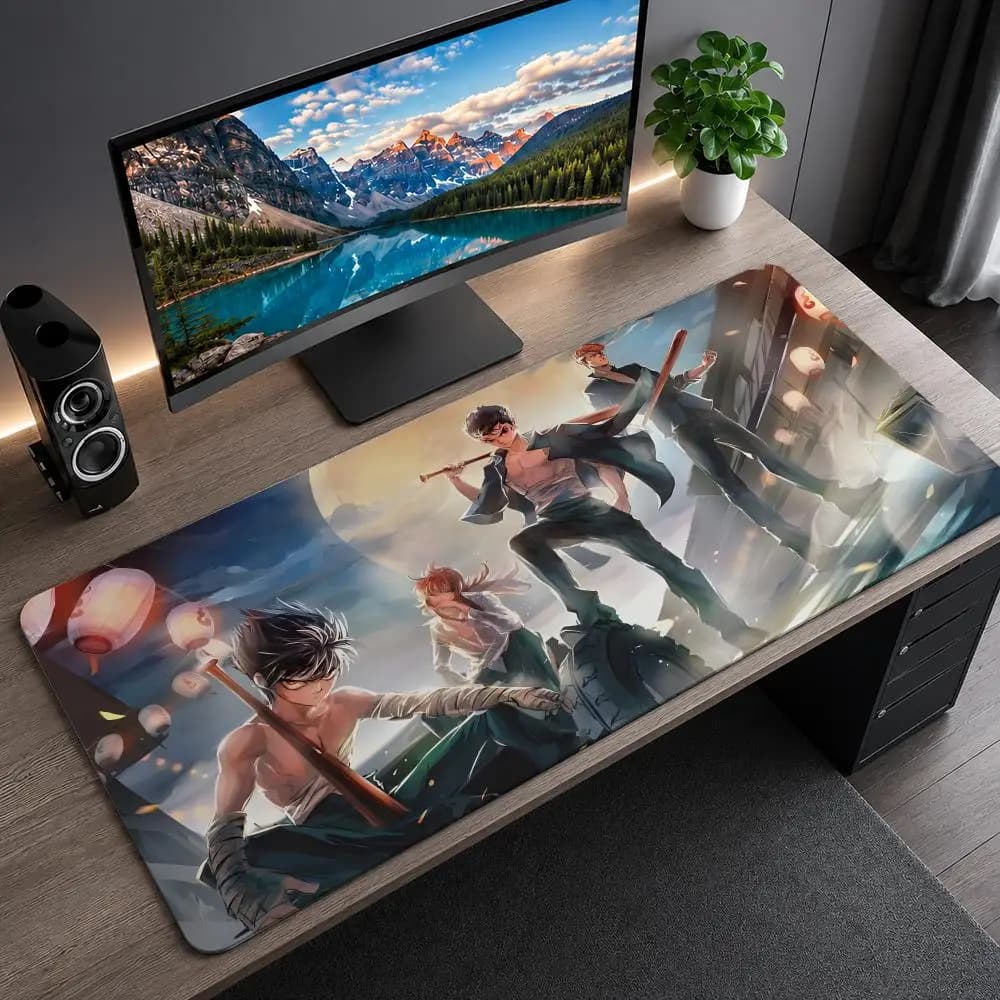 Yu Yu Hakusho Mouse Pad Mousepad Large Gaming Mouse Pad LockEdge Thickened Computer Keyboard Table Desk Mat