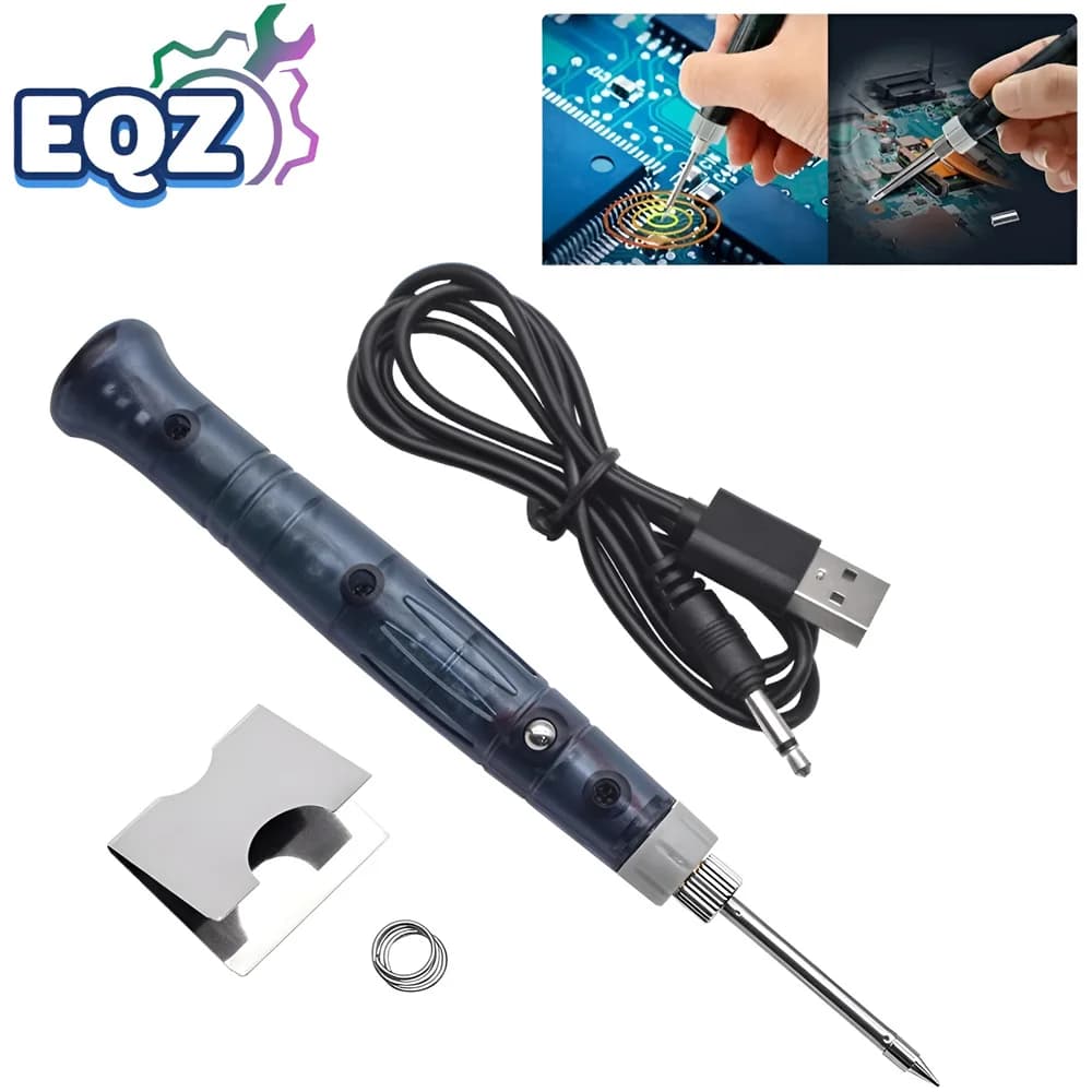 Saldatore USB portatile strumenti di riscaldamento elettrico rilavorazione con indicatore luminoso maniglia pistola per saldatura strumento di riparazione elettronica BGA