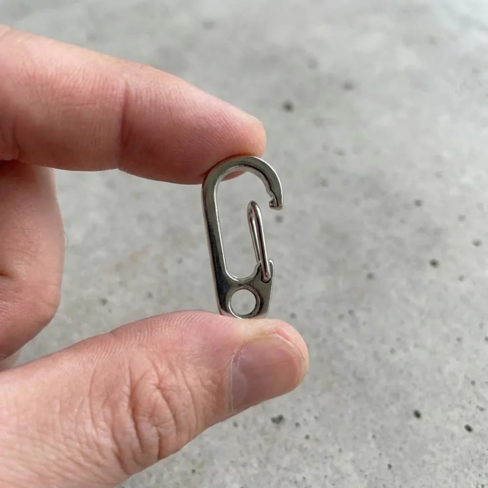 30 Pcs Durable Alloy Carabiner Hook Heavy Duty Mini Keychain Buckle Spring Snap Hook Backpack Accessories