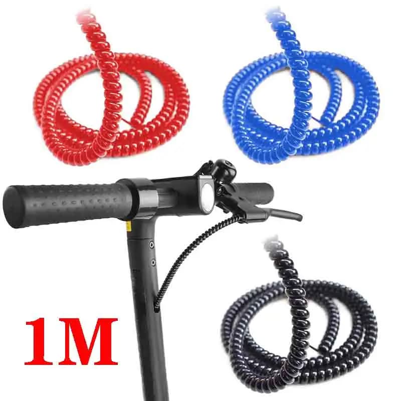 1/2PCS TPU Spiral Cable Winder Wire Organizer for Ninebot Dualtron Kugoo Zero 8/10 Xiaomi M365 Scooters Protection Line