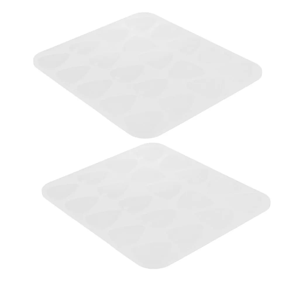 2 Pezzi Stampo in Silicone Riutilizzabile per Plettri da Chitarra, Stampo per Colata in Resina Fai da Te per Plettri per Pollice, Plettri per Basso, Portachiavi, Ciondoli, Creazioni di Gioielli