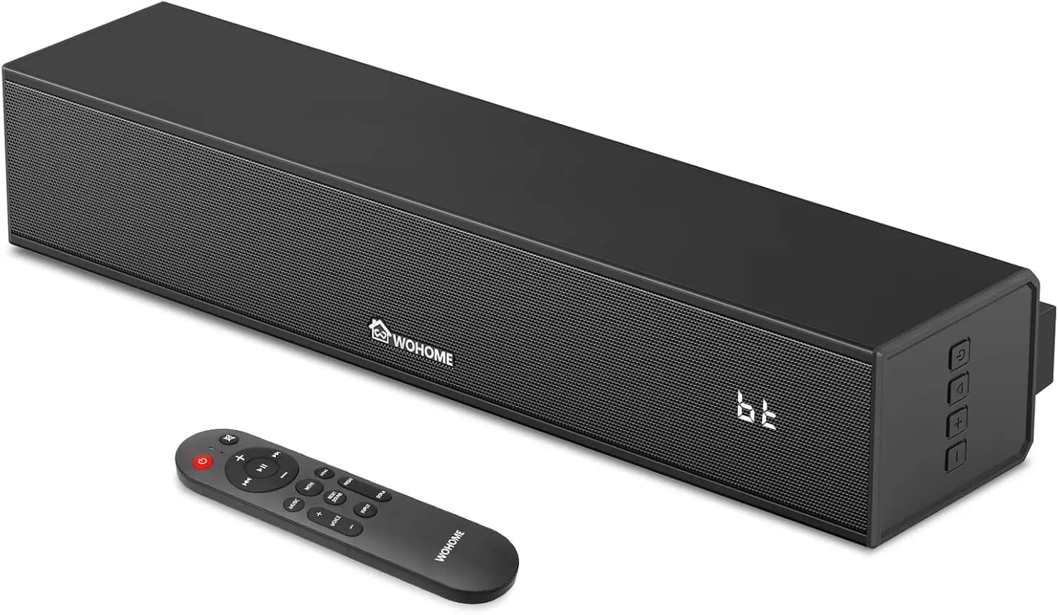 Soundbar 2.1 per Smart TV con Subwoofer Integrato, Miglioramento Vocale, Bluetooth 5.3/ARC/Ottico/AUX/USB, Montaggio a Parete