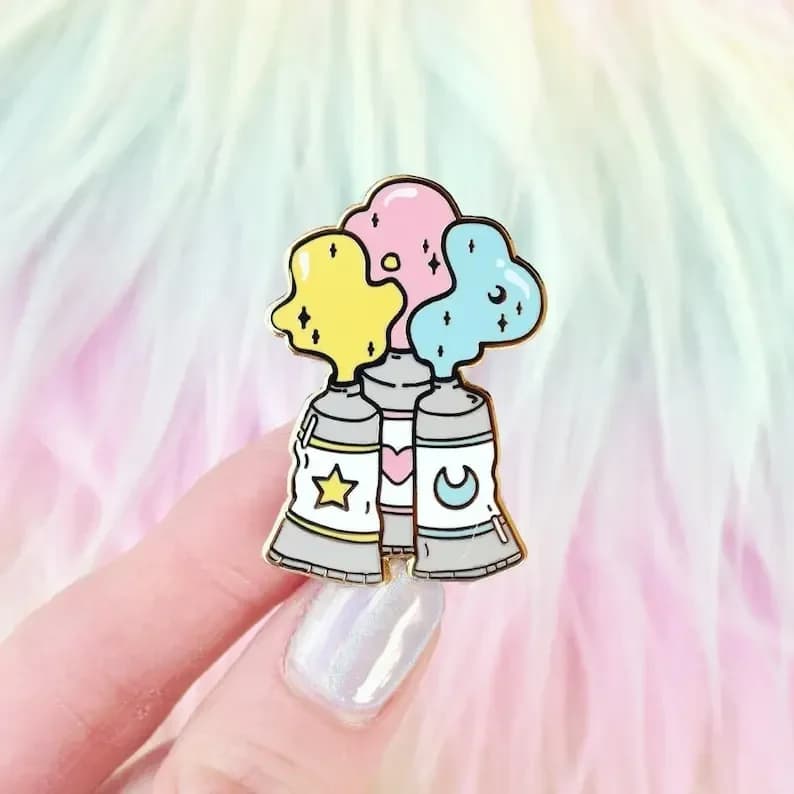 Paint Tubes Enamel Pin Rainbow, Watercolor, Painter, Artist, Art, Paintbrush, Acrylic, Teacher, Student