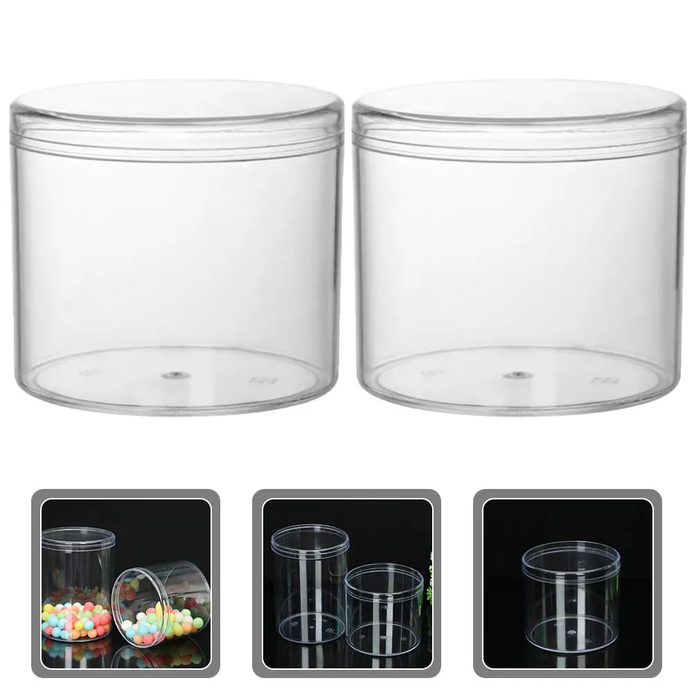 15Pcs Transparent Stackable Food Storage Containers Sealing Lids Ideal for Kitchen Cereal Containers Grains Sugar