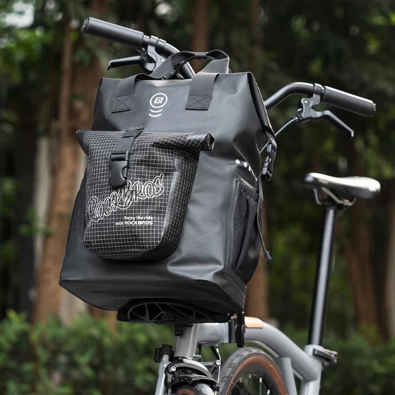 Multi-functional Travel Bag Folding Bike Front Bag Outdoor Hiking Handbag Single Shoulder Bag Commuting Bag Tool Bag Bicycle Bag