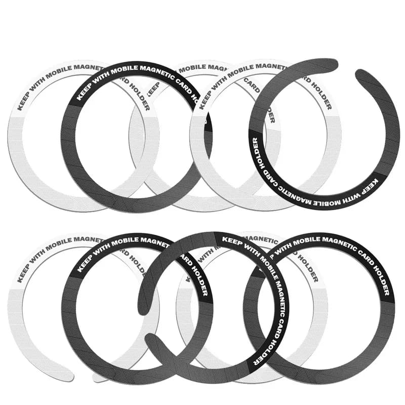 1/3/5 Pezzi Anello Magnetico Universale in Acciaio Inossidabile per Caricabatterie Wireless Magsafe, Adesivo in Lamiera di Ferro per Supporto Telefono Auto