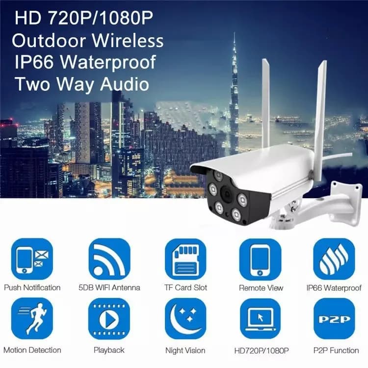 2MP 1080P V380/Yoosee APP Full Color Motion Detection WIFI IP Camera AI Humanoid Home Security CCTV Intercom Baby Monitor