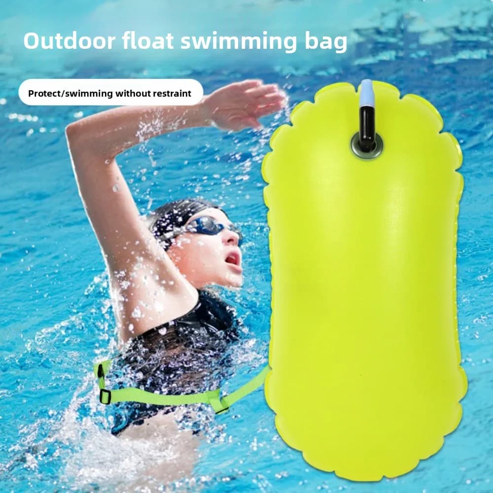 Boa Galleggiante per Nuoto, Sacca di Galleggiamento Ispessita, Boa Anti-Annegamento Portatile Multifunzionale per Snorkeling