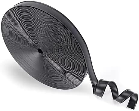MADHOLLY Guarnizione per Camper 1" x 100 FT – Striscia Impermeabile in Vinile Resistente per Rimorchi, Nera