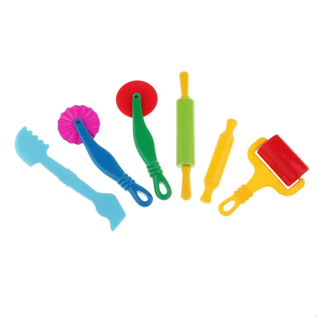 Kit di Attrezzi per Modellare l'Argilla Colorata, Set Multicolore per l'Apprendimento Precoce, Arte e Artigianato, Creatività dei Bambini