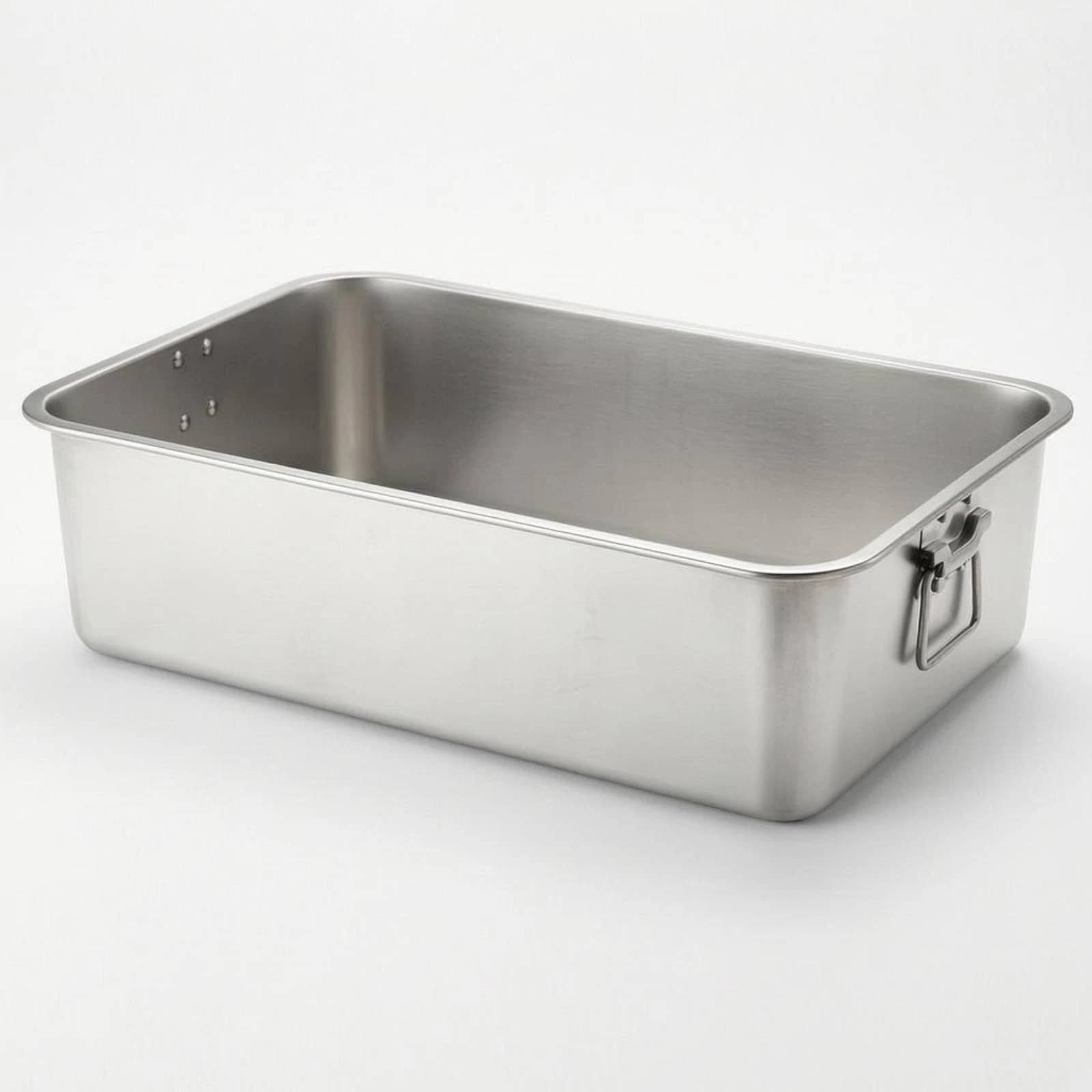 Stainless Steel Tray Rounded Corners Rectangular Serving Tray Stainless Steel Hotel Pan Polished Home Container Seamless