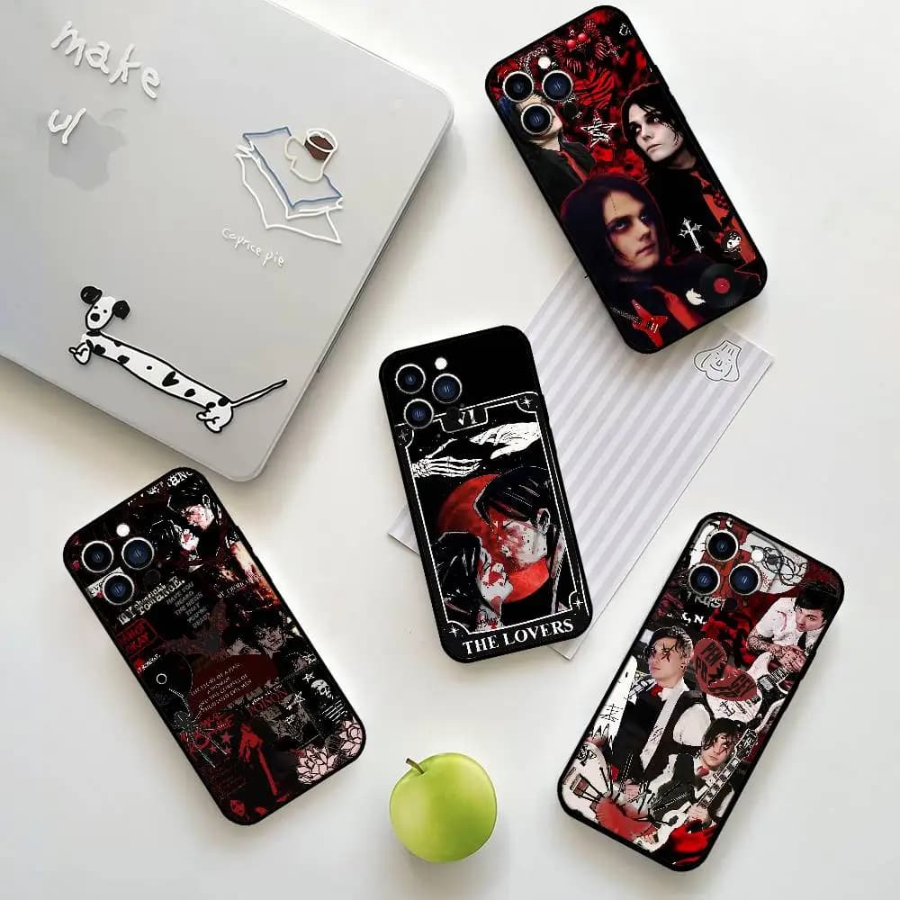 M-MyS H-Chemical-RomanceS Custodia per telefono per IPhone 17 16 15 11 12 13 14 Pro Max 16 Plus 12 Mini 15Pro MAX Cover