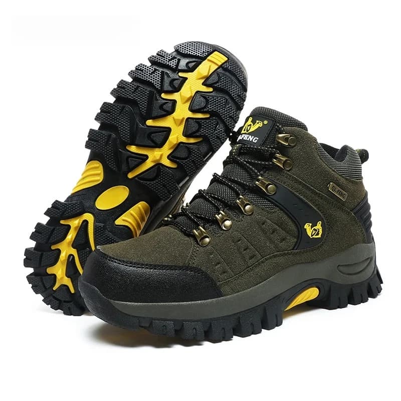 Stivali alla Caviglia Classici e Trendy per Uomo, Scarpe da Trekking Resistenti all'Usura, Stivali in Pelle Scamosciata, Comode Sneaker da Passeggio, Scarpe Tattiche per Uomo