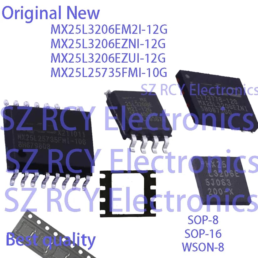 (5-50 pezzi) MX25L3206EM2I-12G MX25L3206EZNI-12G MX25L3206EZUI-12G MX25L25735FMI-10G 25L3206E MX25L3206E NOR FLASH IC CHIP
