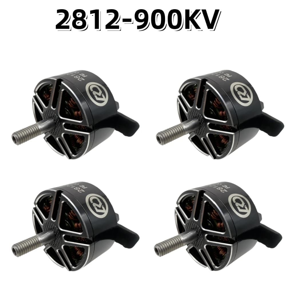 Set di 4 Motori Brushless 2812-900KV per Droni FPV 7-9" Compatibili 3-6S, Parti per Droni Fai-da-Te