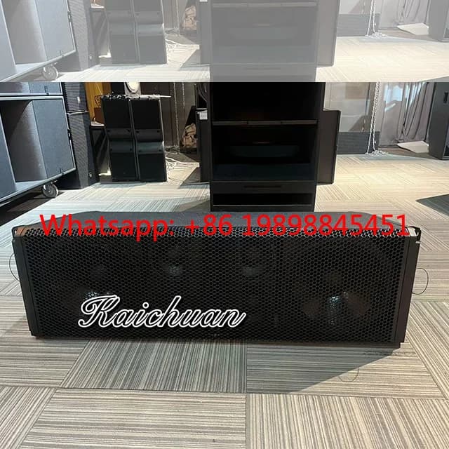 Sistema di Altoparlanti Line Array a Doppio Woofer da 12 Pollici al Neodimio KC50A 4k Attivo a 3 Vie, Altoparlante Line Array Professionale