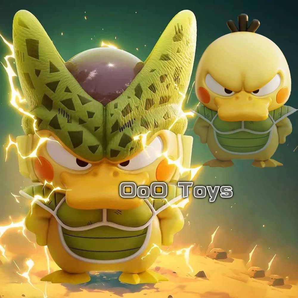 10-12 cm Anime Figura Dragon Ball Z Cell Cosplay Psyduck Action Figure Giocattoli Bambola regalo di Halloween
