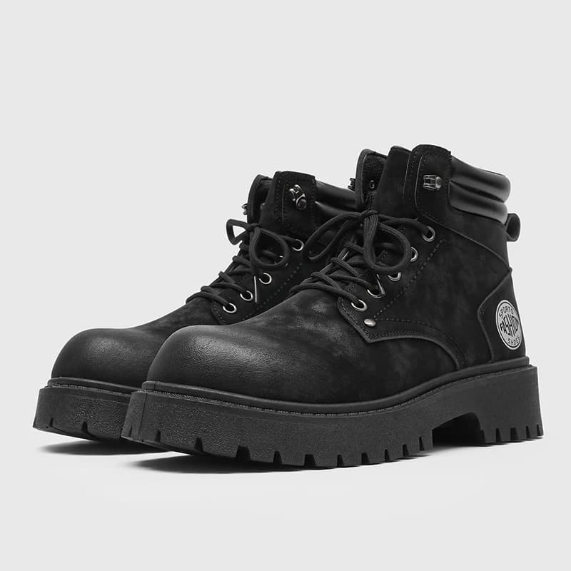 Stivali da Uomo Artigianali in Pelle, Scarpe Invernali e Autunnali per Escursionismo, Sneakers con Suola Antiscivolo