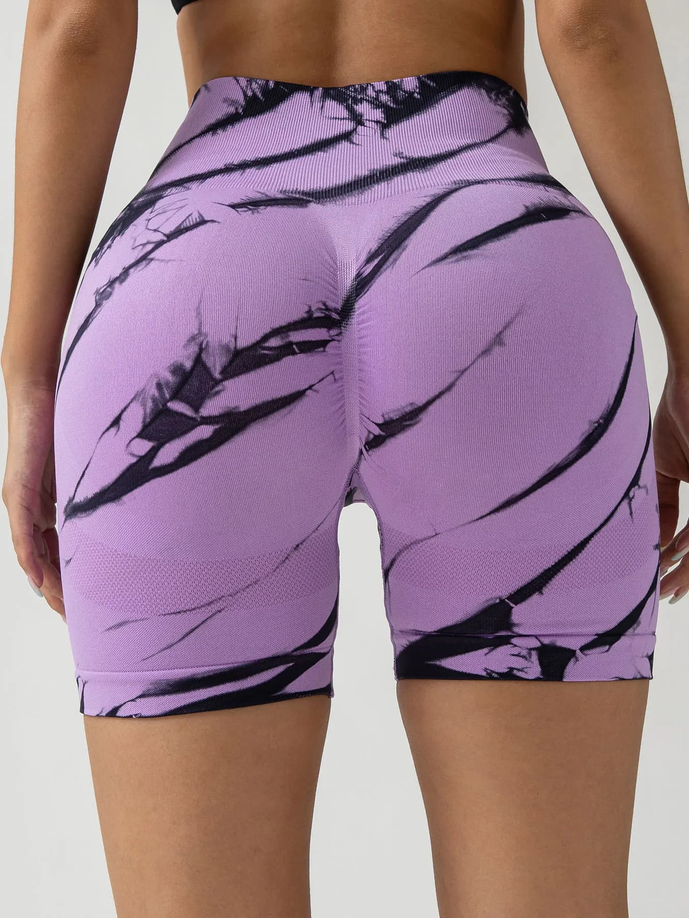 Seamless yoga push up shorts Tie Dye for women High waist Fitness workout Cycling Sports gym shorts Shorts with ass fishing