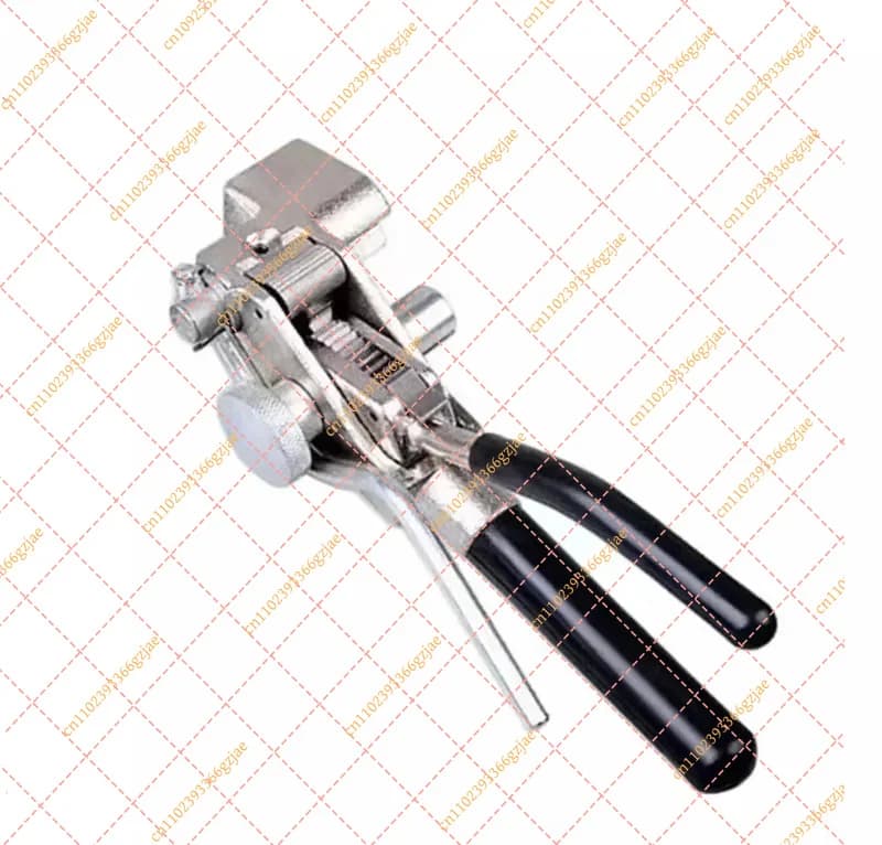Manual Stainless Steel Band Strapping Plier Cable Tie Tightening Cutting Tool, Metal Strap Binding Hand Tool