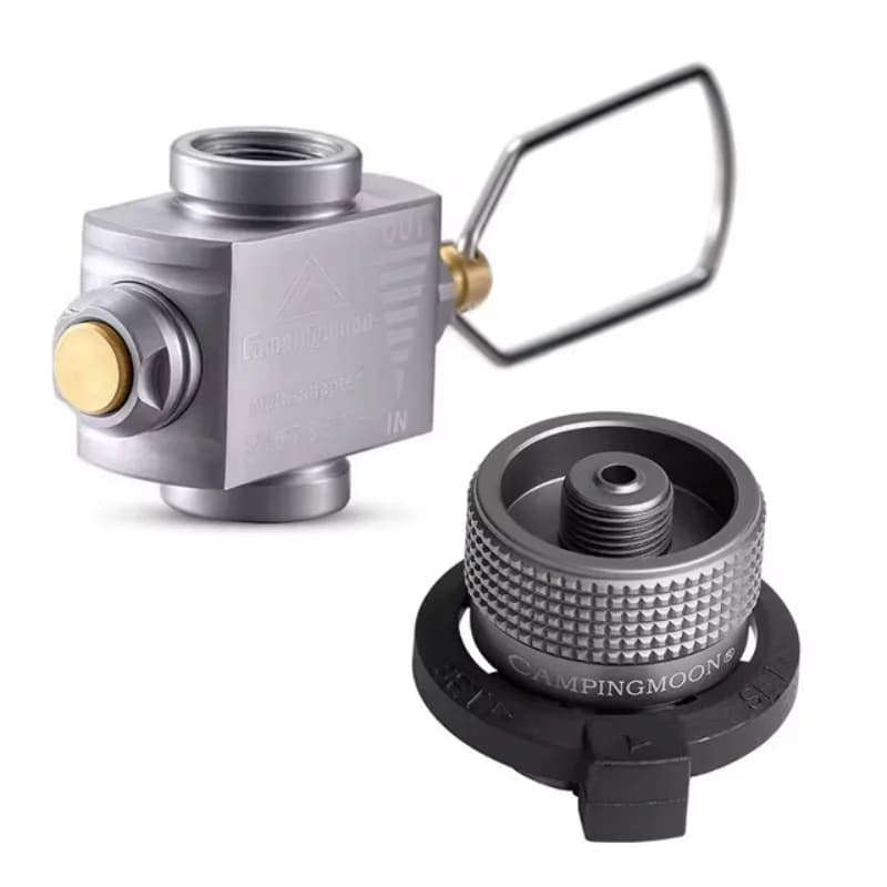 Gas cooker adapter Gas saving with butane adapter Charging adapter for camping stove Converter butane for camping Backpack Hiking