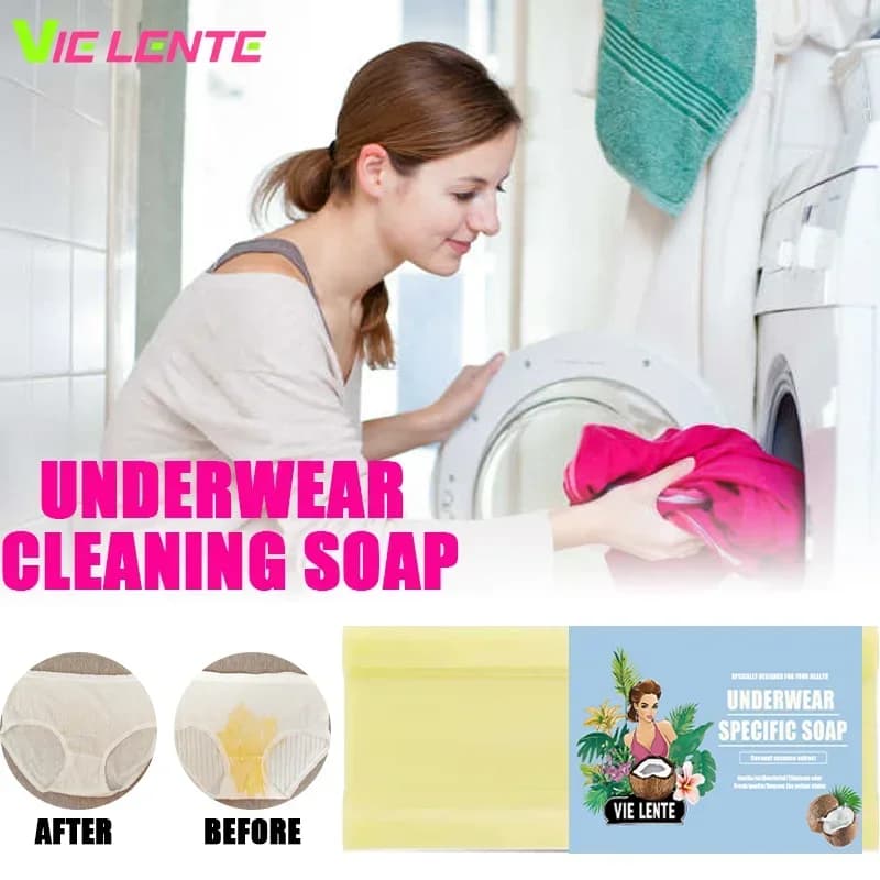 Underwear Cleaning Soap Natural Laundry Soap Deep Cleaning Soap for Removing Odors,Blood,urine Stains Gentle Cleaning VIE LENTE