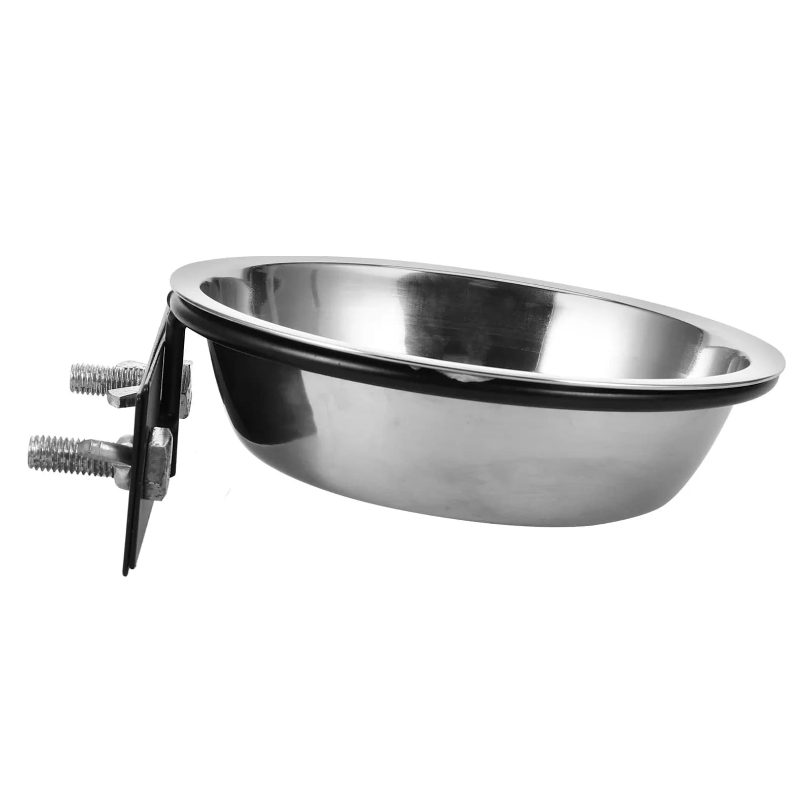 Ciotola Sospesa Multiuso per Gatti, Cani, Uccelli, Porcellini d'India e Criceti, Design Anti-Rovesciamento in Acciaio Inox, Portatile e Pratica