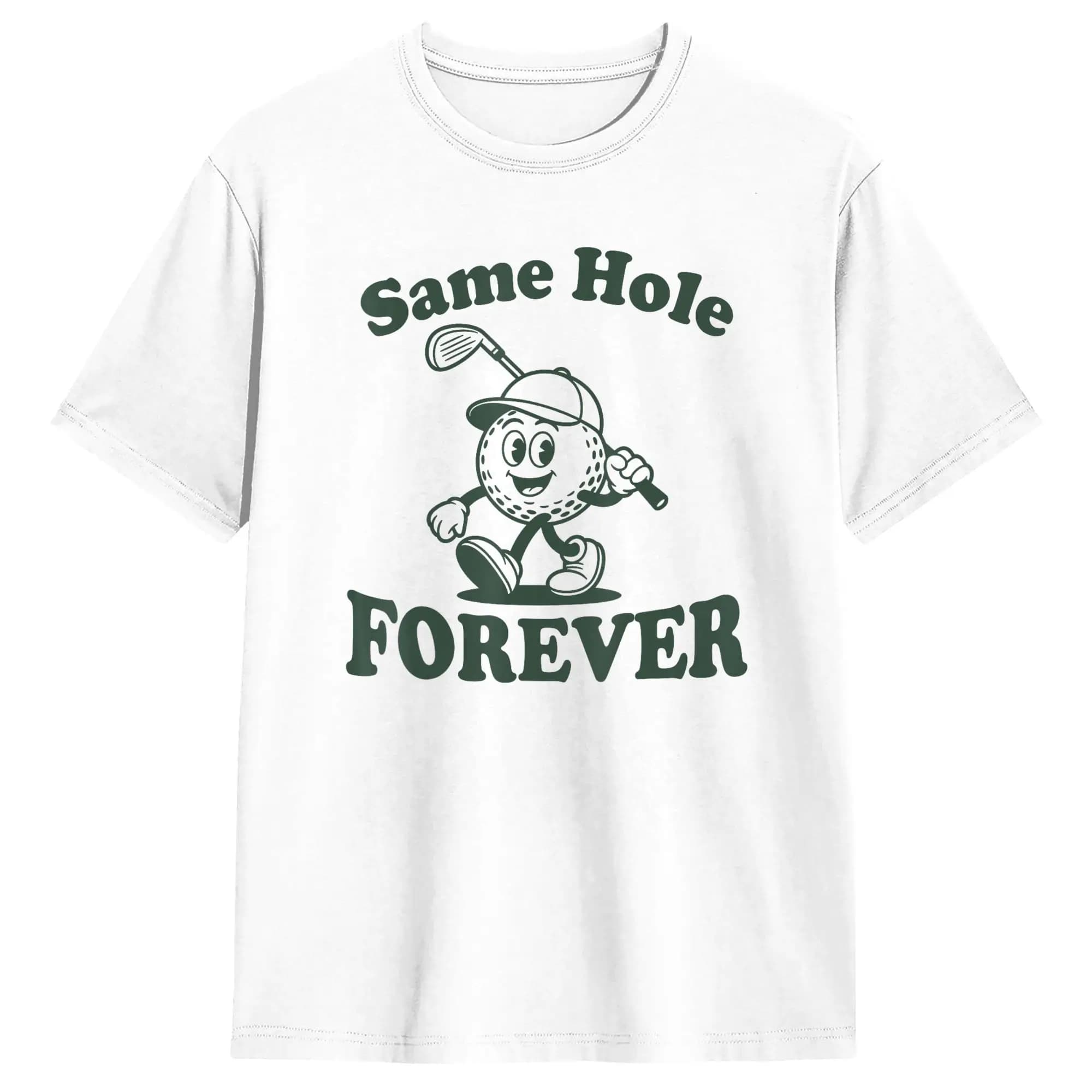 Stesso Foro per Sempre: Divertente Festa di Addio al Celibato a Tema Golf  T-shirt da uomo Y2K divertenti, magliette da spiaggia girocollo, t-shirt hipster personalizzate taglie forti
