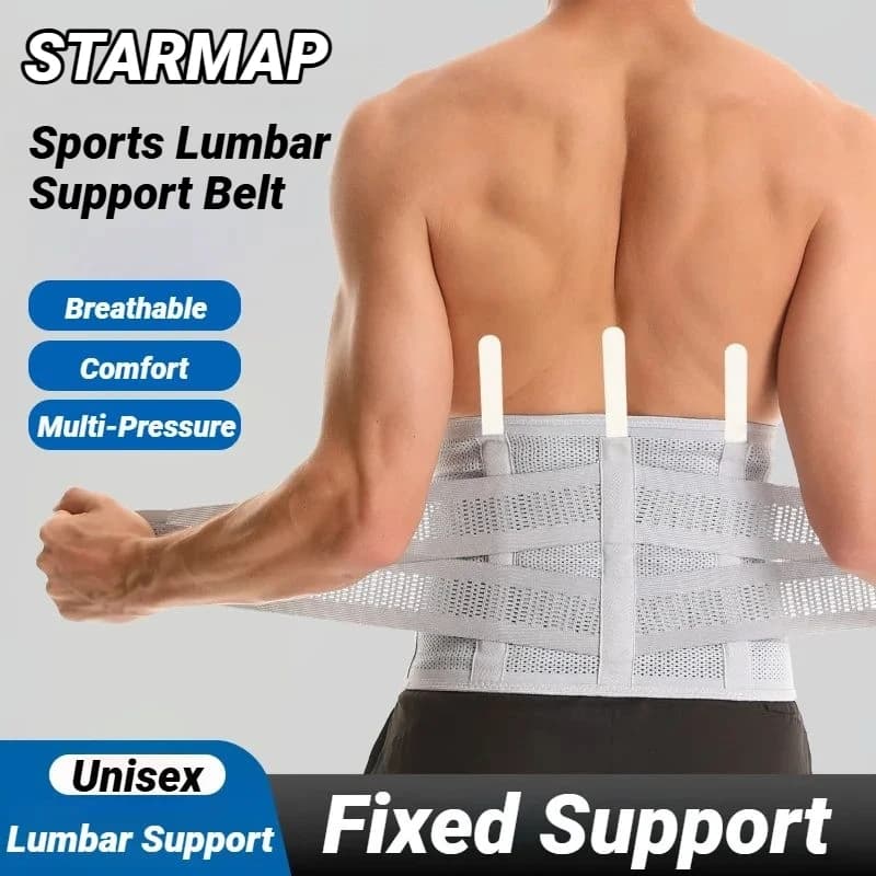 Universal Adjustable Back Braces Waist Belt Lower Pain Relief Breathable Anti-Skid Spine Lumbar Support Trimmer Fitness