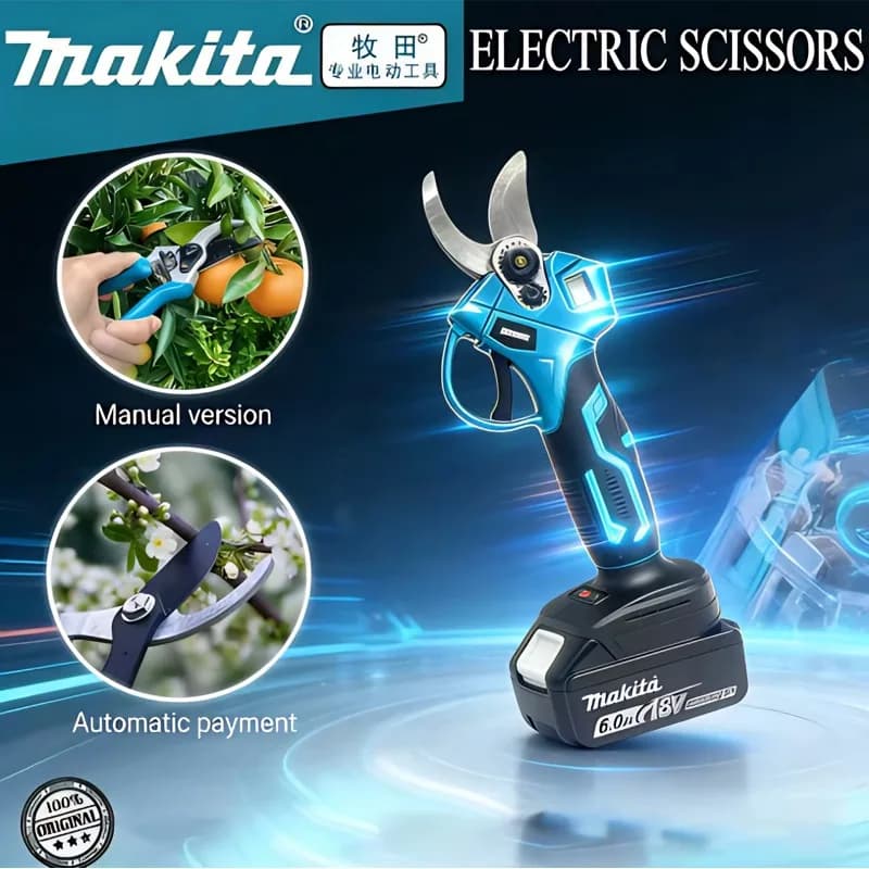 Makita Original Lithium-Ion Rechargeable Batteries 18V 2Ah 3Ah 5Ah 6Ah for Makita ✂️✂️Electric Scissors Garden Pruner
