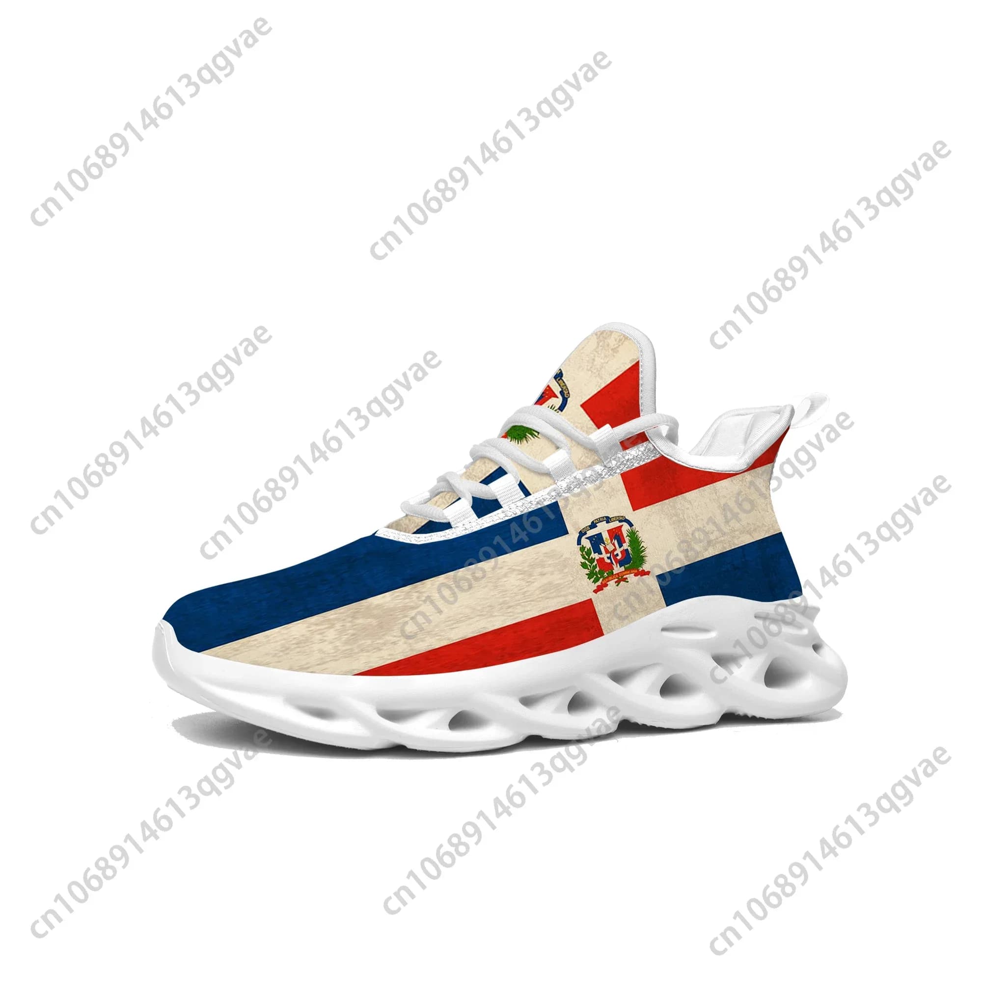 Women's sneakers with flag of the Dominican Republic Women's sneakers for men Running sports high quality Sneakers in net with laces Customized shoes