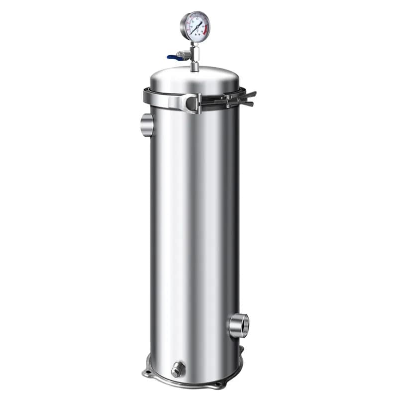 Filtro a Sacco in Acciaio Inox 304 per Uso Industriale, Cemento e Sabbia, Serbatoio Filtrante di Precisione ad Alto Flusso
