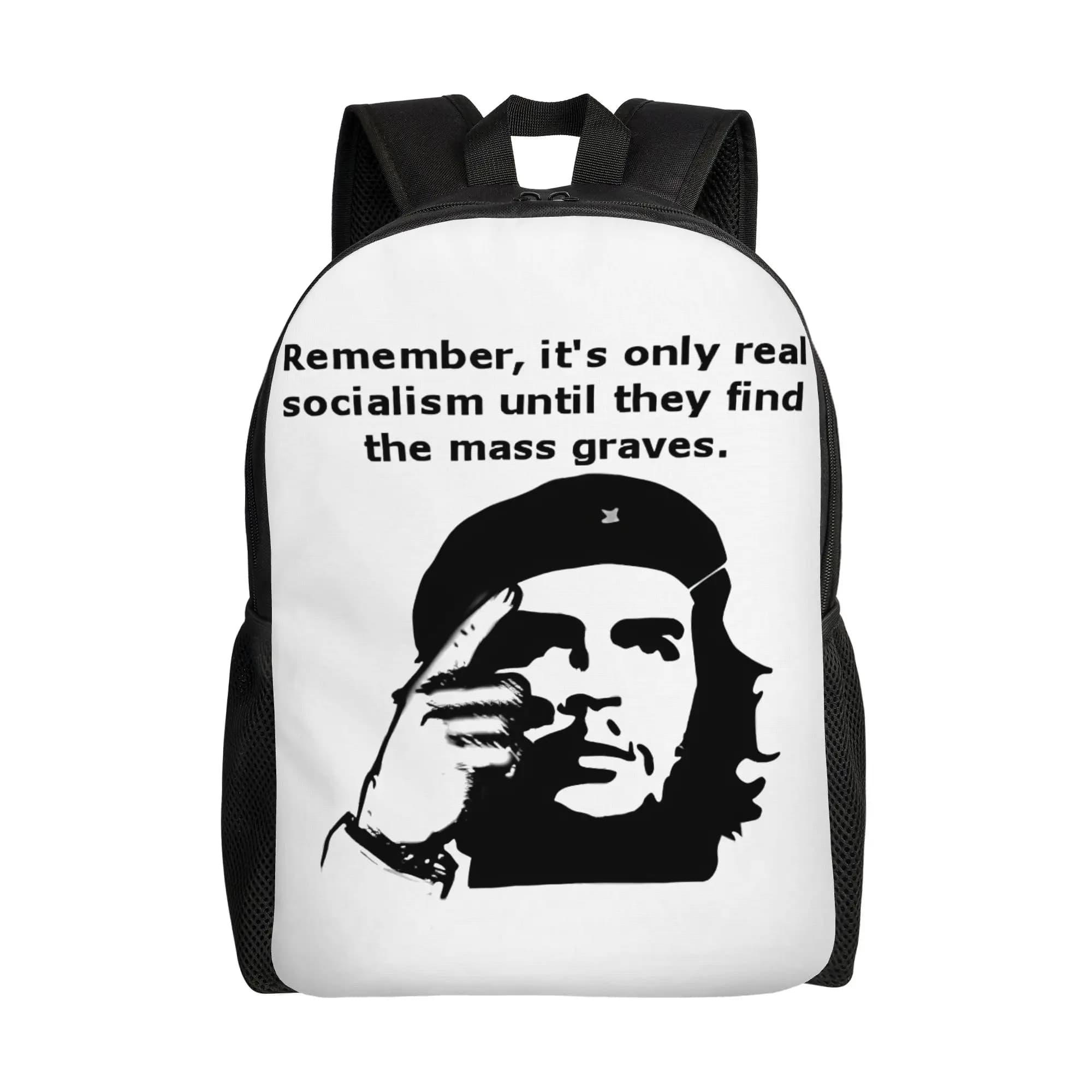 Il segreto del socialismo: Zaino Che Guevara con motivo ragazza, in poliestere, grazioso zaino scolastico, borsa da viaggio personalizzata