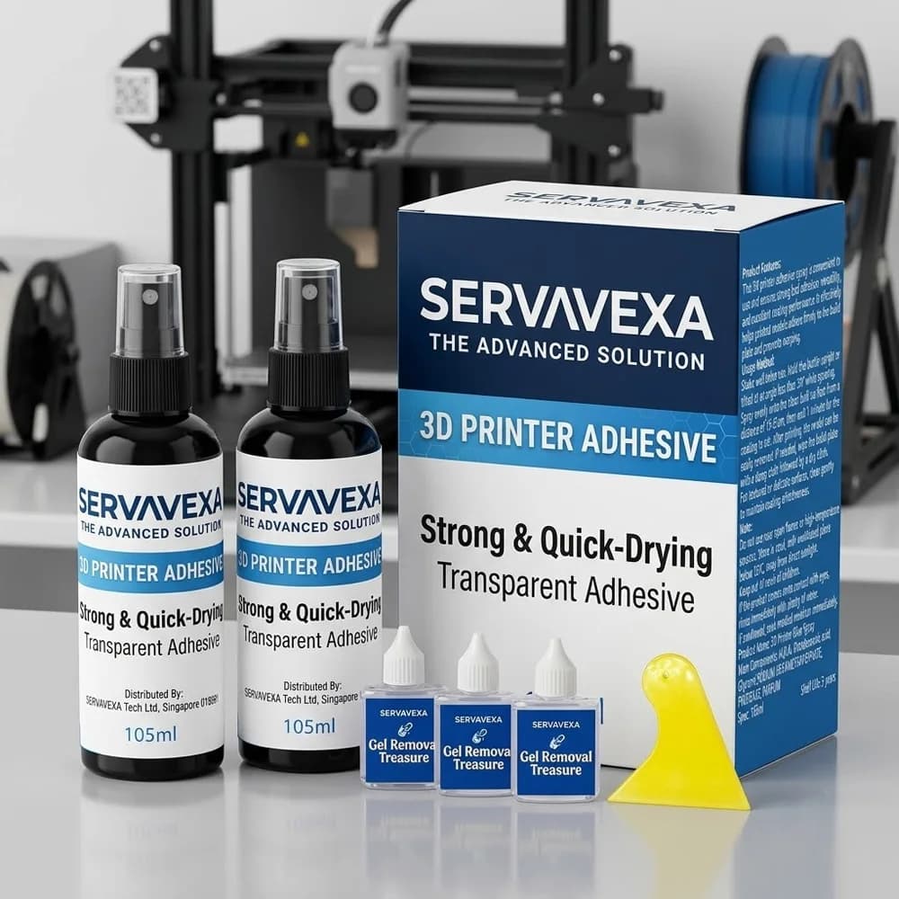 Spray 3D Printer Heavy Duty 105ml, Gel Remove Residues and Set Cleaning Filaments PLA/PETG/ ABS ABS