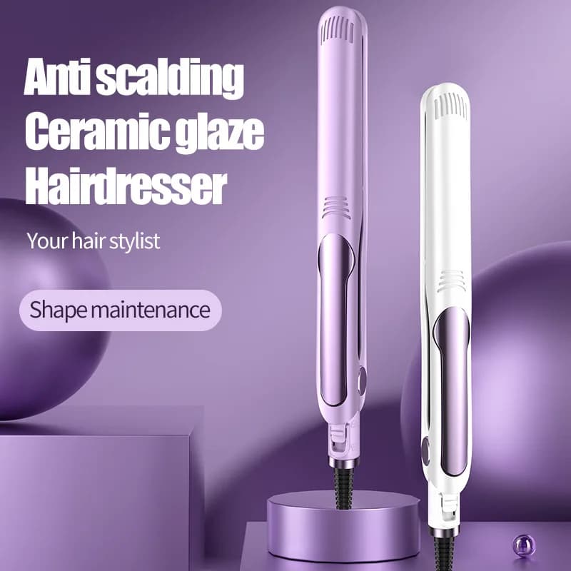 Flat Iron Hair Plate 2 In 1 Temperature Adjustable 26MM Iron Harnesses Electric Stripe Woman with Digital Display