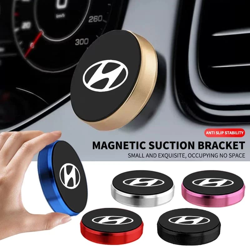 Mini Car Phone Holder Air Vent Smartphone Mobile Stand Magnetic Bracket For Hyundai Kona Creta Santa Fe Coupe Genesis Equus