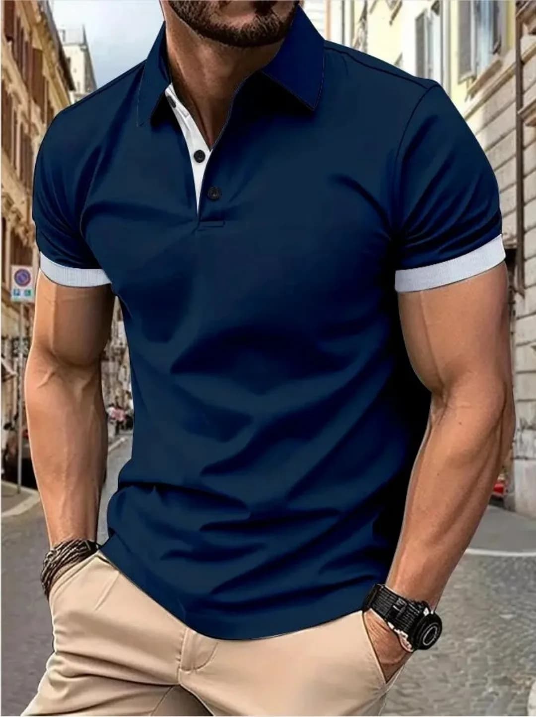 Polo da Uomo Estiva 2026 - Design Stampato in 3D Traspirante Leggero Sottile Casual Semplice Rinfrescante per Esterni Abbigliamento Uomo
