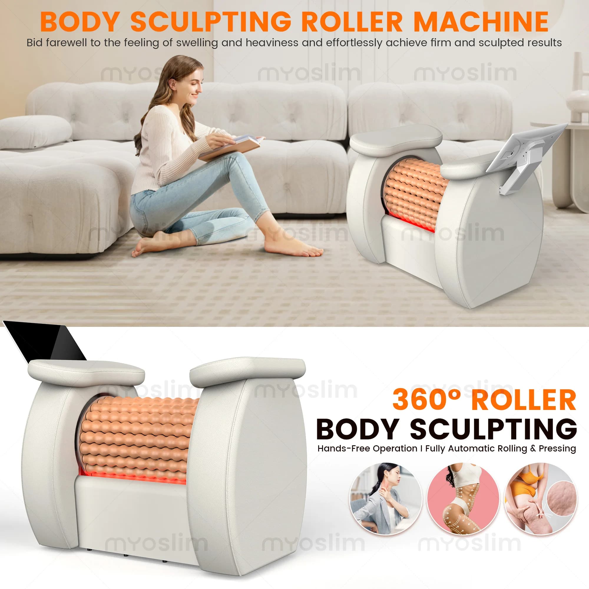 Roller Device Weight Profesional Body Massages Roller Machine Inner Loss Leg Massager Anti Cellulite Firming Skin