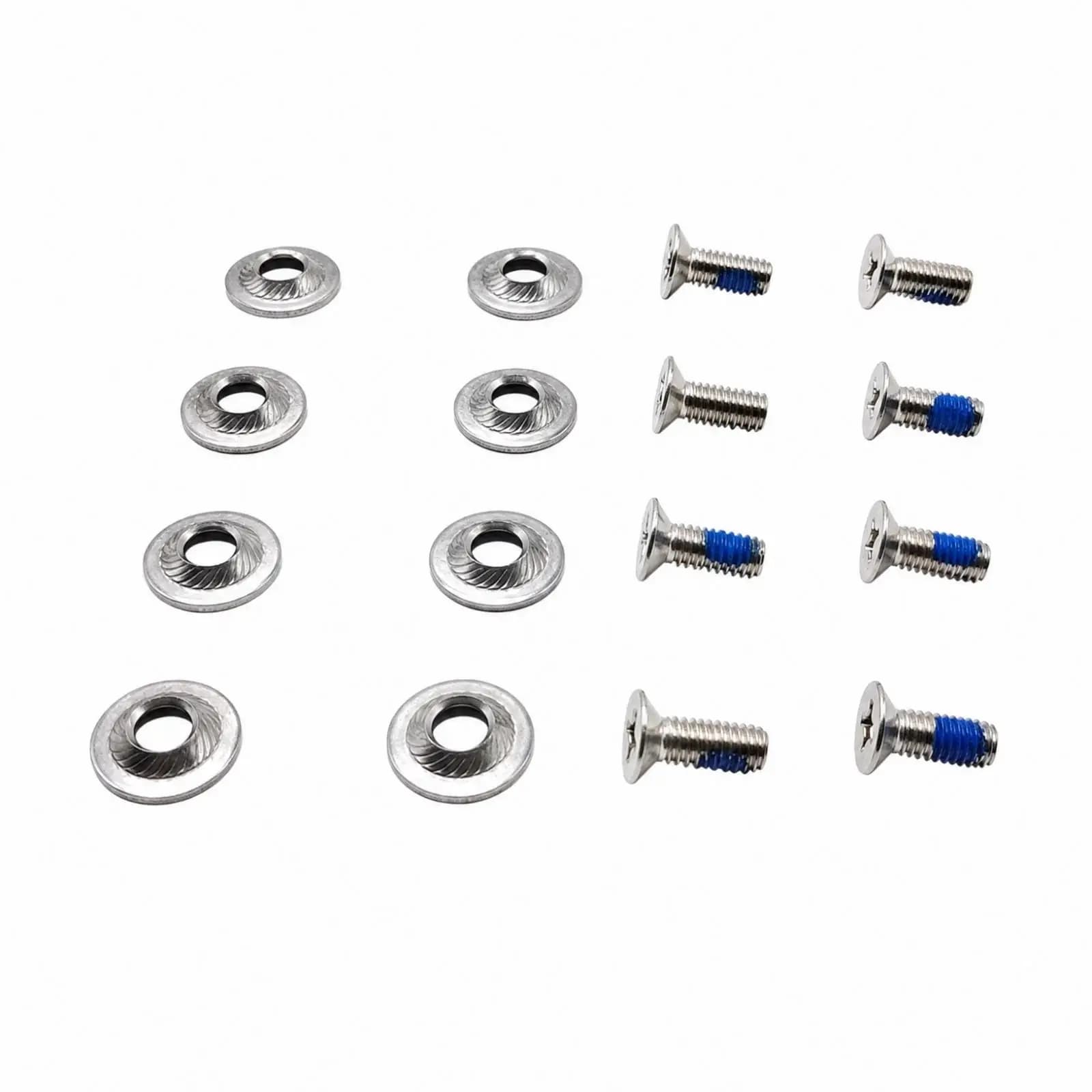 Snowboard Repair Kit Binding Screws Stainless Steel with Phillips Drive and Washers for Secure Baseplate Fasteners
