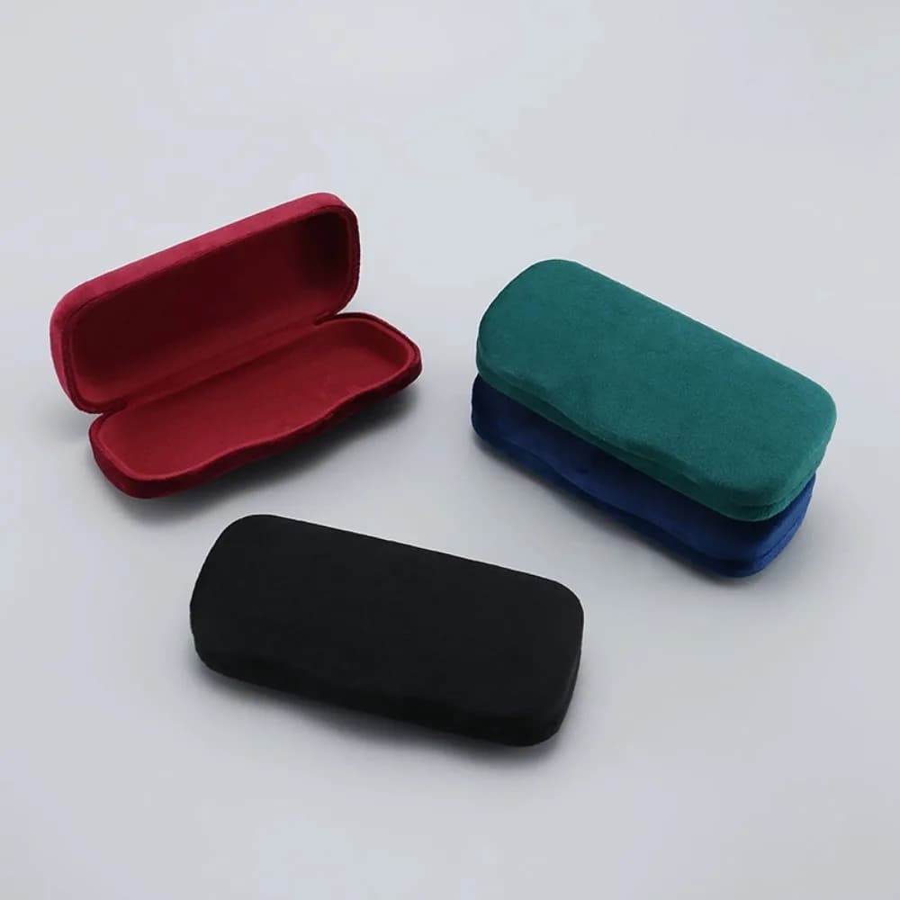 Custodia per occhiali da sole per letteratura artistica di lusso maschile e femminile custodia per occhiali da sole custodia per occhiali in peluche con scatola di ferro