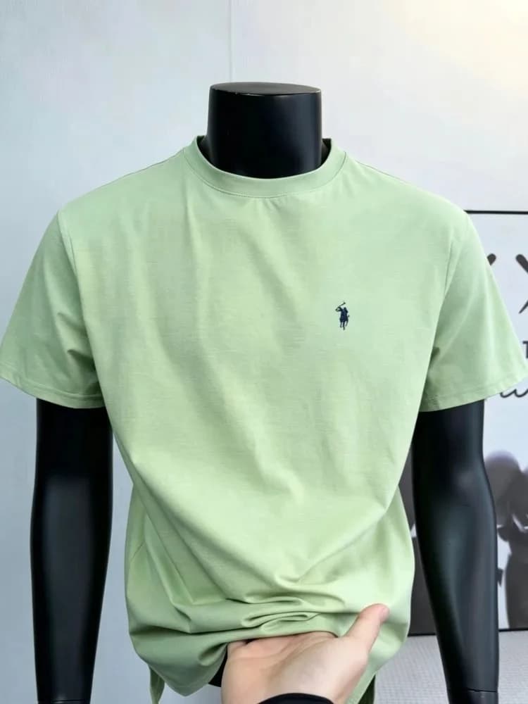 100% cotton high-end short sleeve T-shirt summer designer brand pony embroidery round neck top fashion casual golf men's wear