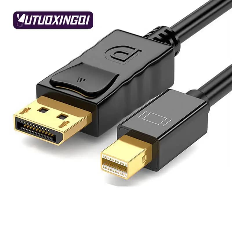 Cavo adattatore da MiniDP a DP HD 4k 144Hz Collegamento display computer Cavo dati Mini DP per monitor proiettore televisivo 1,8 m