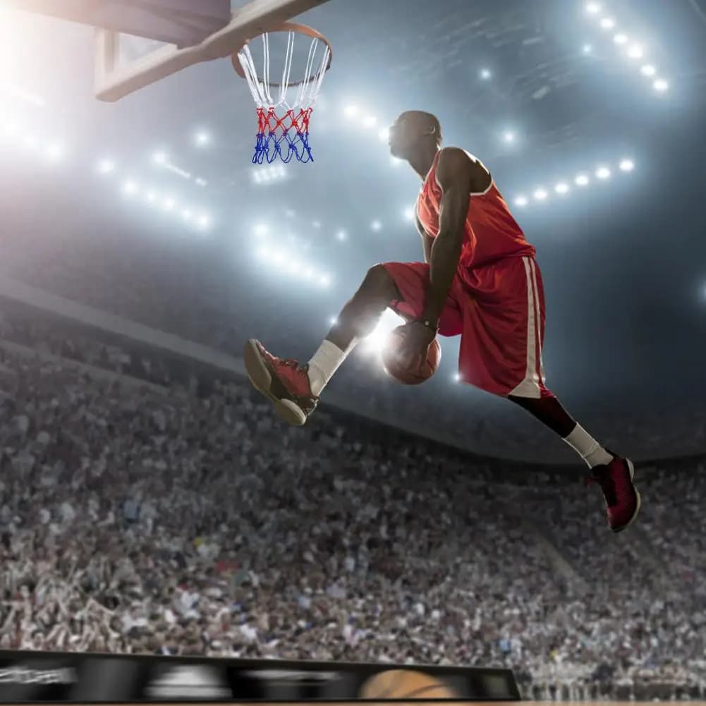 Outdoor basketball network, standard basketball network, network for all seasons, tricolor, for sports and entertainment