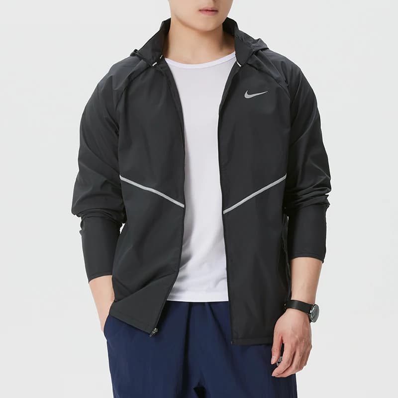 Abbigliamento sportivo da uomo Nike, per viaggi all'aperto, fitness, allenamento, giacca in tessuto alla moda, If2370-010
