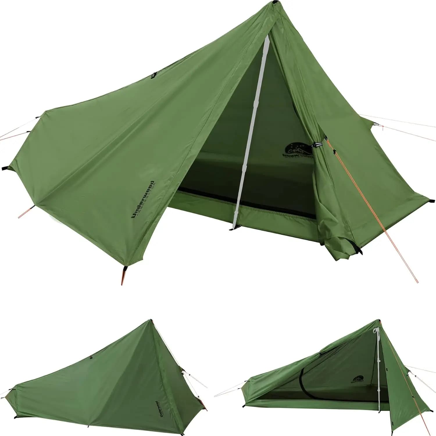 Ultralight Tent for 1 Person with Trekking Pole - Waterproof Tent for Hiking and Camping, Easy to Fit