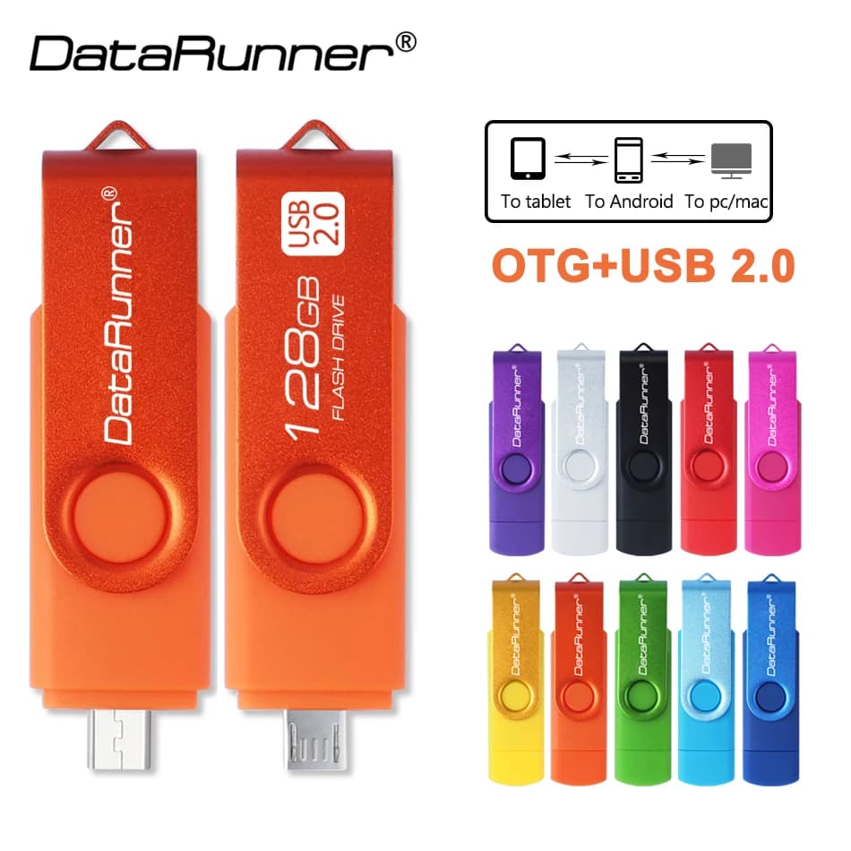 DataRunner Micro USB Flash Drive OTG Pen Drive 64 GB 32 GB 16 GB 8 GB 4 GB Pendrive Chiavetta USB 2.0 multifunzionale