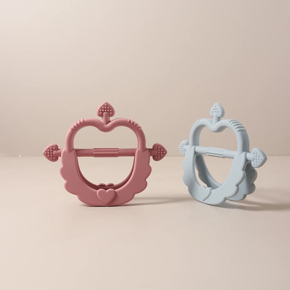 Massaggiagengive Cupido per bambini - Giocattolo per la dentizione con guanto in silicone per neonati, facile da afferrare e masticare, senza BPA